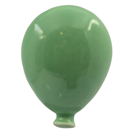 Palloncino Verde Salvia in Ceramica con Calamita (5cm)