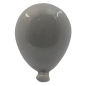 Palloncino Grigio Perla in Ceramica con Calamita (5cm)