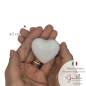 Ceramic White Heart with Magnet (4.5cm)