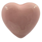 Cuore Rosa Cipria in Ceramica con Calamita (4.5cm)