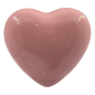 Cuore Rosa Pesca in Ceramica con Calamita (4.5cm)