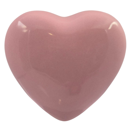 Ceramic Pink Heart with Magnet (4.5cm)