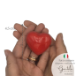 Ceramic Red Heart with Magnet (4.5cm)