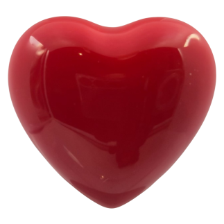 Ceramic Red Heart with Magnet (4.5cm)