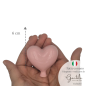 Pink ceramic balloon heart – hanging  (6 cm)