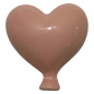 Peachy Pink ceramic balloon heart – hanging  (6 cm)
