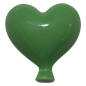 Palloncino Cuore Verde Salvia in Ceramica da appendere (6cm)