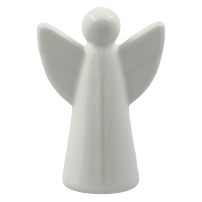 Angelo della Luce in Ceramica – Linea Sacred Minimal (10 cm)