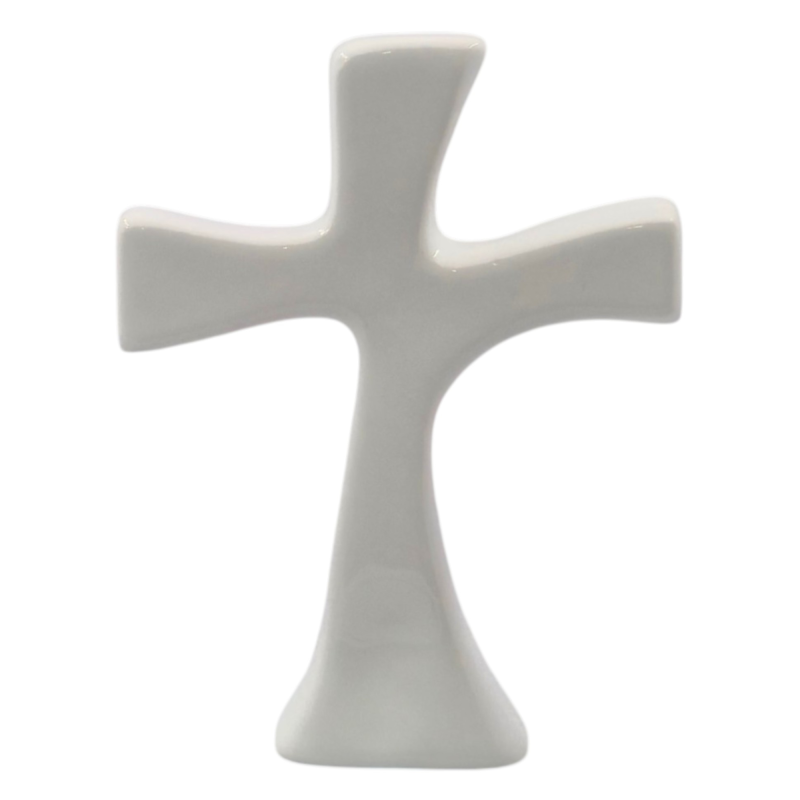 Croce della Speranza in Ceramica – Linea Sacred Minimal (10 cm)