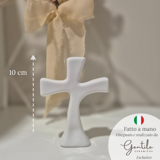 Ceramic Cross of Hope – Sacred Minimal Collection (10 cm)