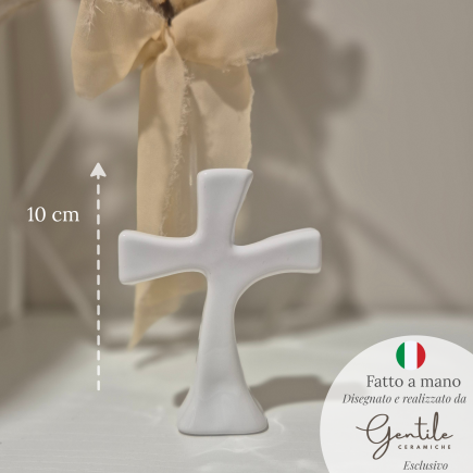 Ceramic Cross of Hope – Sacred Minimal Collection (10 cm)