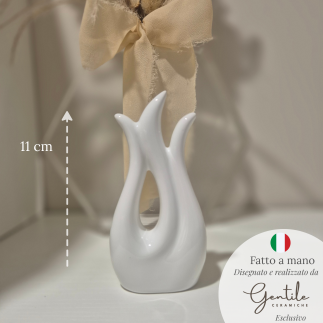 Fiamma della Fede in Ceramica – Linea Sacred Minimal (11 cm)