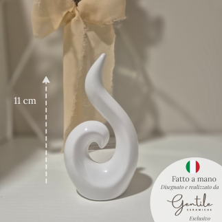 Spirale della Vita in Ceramica – Linea Sacred Minimal (11 cm)
