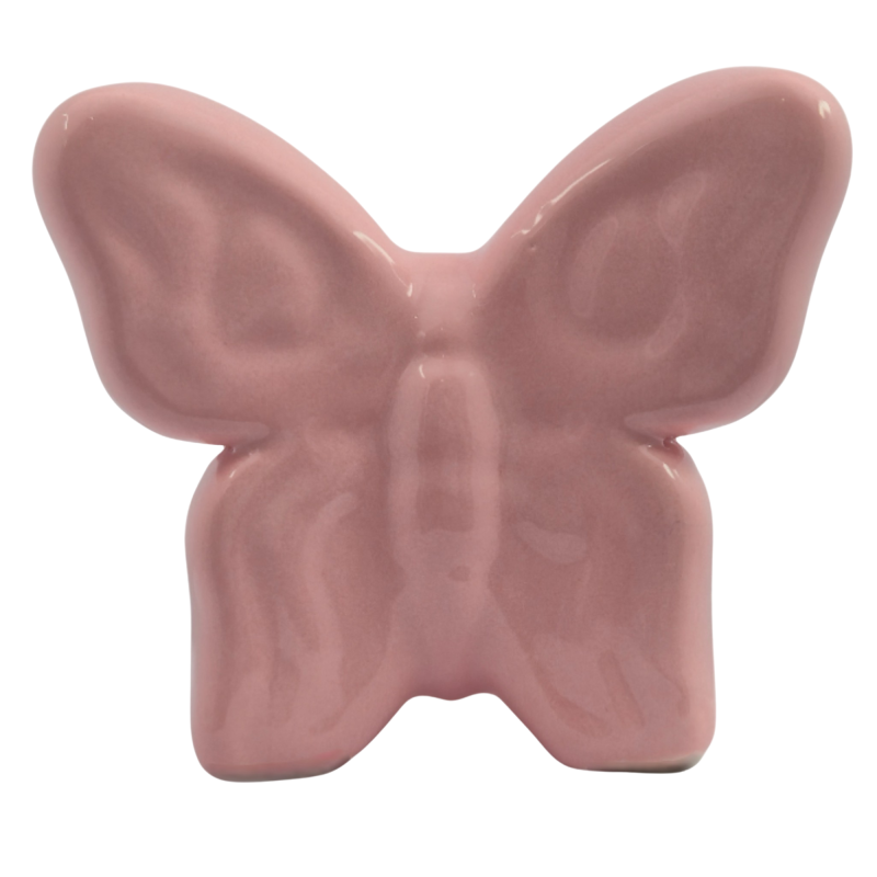 Pink Ceramic Butterfly to Place (8 cm)