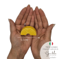 Arcobaleno Giallo Limone in Ceramica con Calamita (5,5cm)