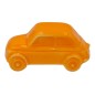 Macchinina 500 Arancione Brillante in Ceramica con Calamita (5cm)