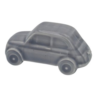 Macchinina Grigio Perla in Ceramica con Calamita (5cm)