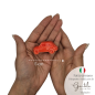 Macchinina Rossa Corallo in Ceramica con Calamita (5cm)