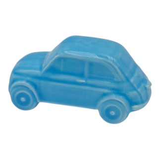 Macchinina Azzurra in Ceramica con Calamita (5cm)