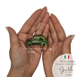 Macchinina Verde Oliva in Ceramica con Calamita (5cm)