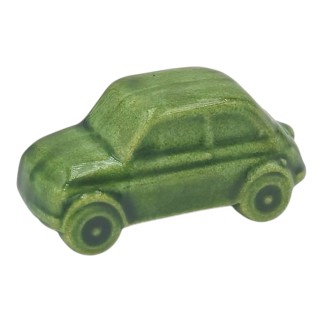 Macchinina Verde Oliva in Ceramica con Calamita (5cm)
