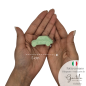 Macchinina Verde Chiaro in Ceramica con Calamita (5cm)