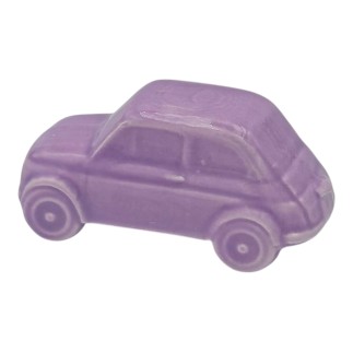 Macchinina 500 Viola Glicine in Ceramica con Calamita (5cm)