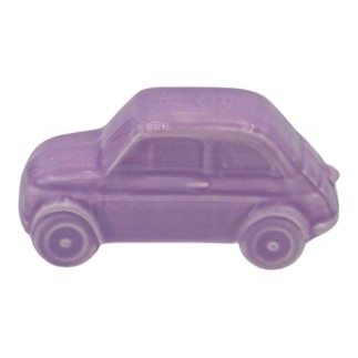 Macchinina 500 Viola Glicine in Ceramica con Calamita (5cm)