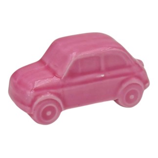 Macchinina Fucsia in Ceramica con Calamita (5cm)