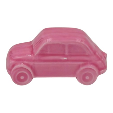 Macchinina Fucsia in Ceramica con Calamita (5cm)