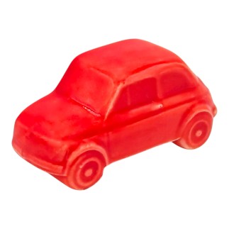 Ceramic Coral Red Toy Car with Magnet (5cm)