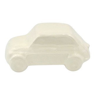 Macchinina Bianca in Ceramica con Calamita (5cm)