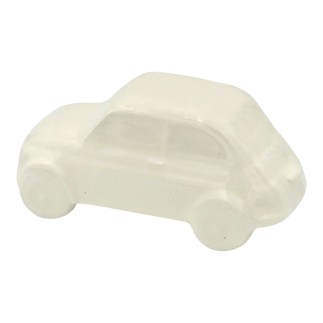 Macchinina Bianca in Ceramica con Calamita (5cm)