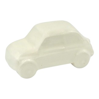 Ceramic White Toy Car with Magnet (5cm)