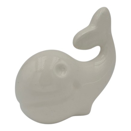 Ceramic White Whale with Magnet (6cm)