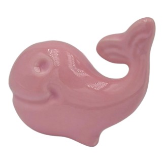 Ceramic Pink Whale with Magnet (6cm)