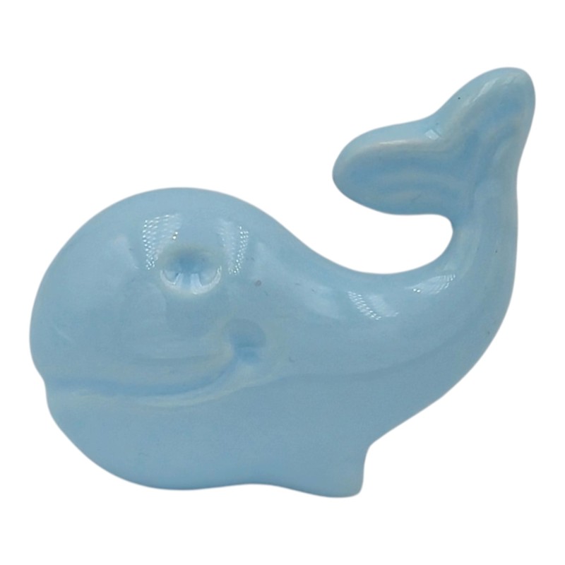 Ceramic Sky Blue Whale with Magnet (6cm)