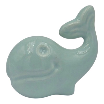 Balena Acquamarina in Ceramica con Calamita (6cm)