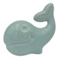 Ceramic Aquamarine Whale with Magnet (6cm)