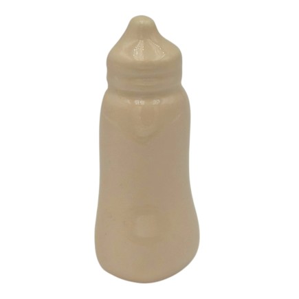 Ceramic Cream Baby Bottle with Magnet (5cm)