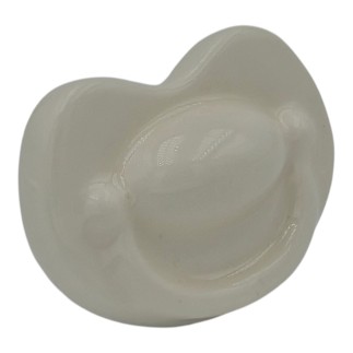 Ciuccio Bianco in Ceramica con Calamita (4,5cm)