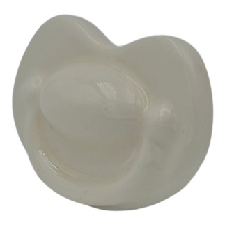 Ceramic White Pacifier with Magnet (4.5cm)