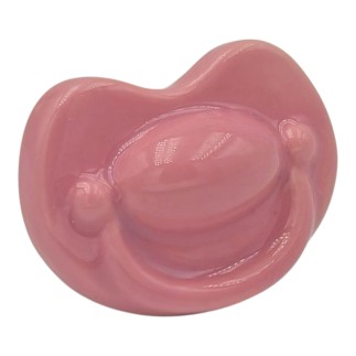 Ciuccio Rosa in Ceramica con Calamita (4,5cm)