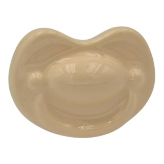 Ciuccio Crema in Ceramica con Calamita (4,5cm)