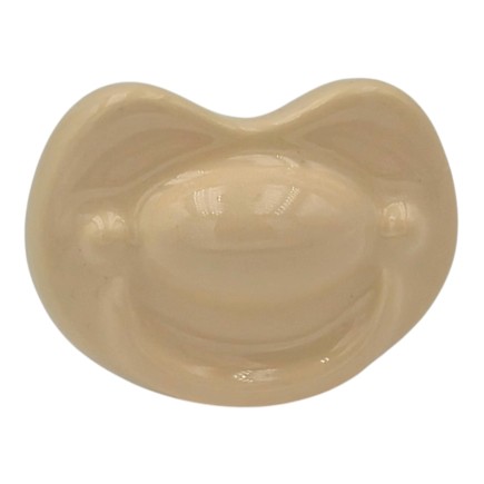 Ciuccio Crema in Ceramica con Calamita (4,5cm)