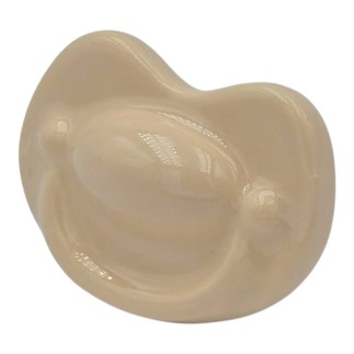 Ciuccio Crema in Ceramica con Calamita (4,5cm)