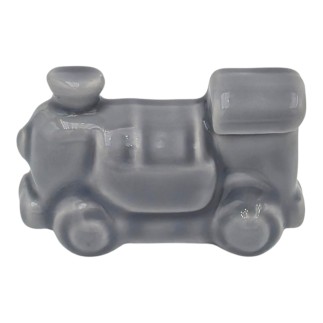 Trenino Grigio Perla in Ceramica con Calamita (4,5cm)