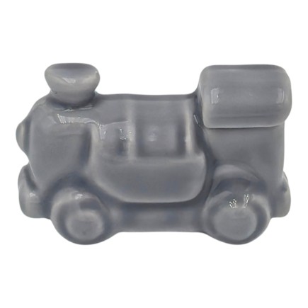 Trenino Grigio Perla in Ceramica con Calamita (4,5cm)