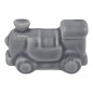 Ceramic Pearl Gray Train with Magnet (4.5cm)