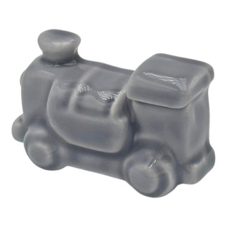 Trenino Grigio Perla in Ceramica con Calamita (4,5cm)